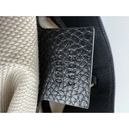 Gucci Soho Chain Strap Women's Shoulder Bag in Black Leather - Image 10