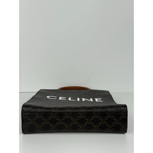 Celine Vertical Cabas Tote Triomphe Coated Canvas - Image 5