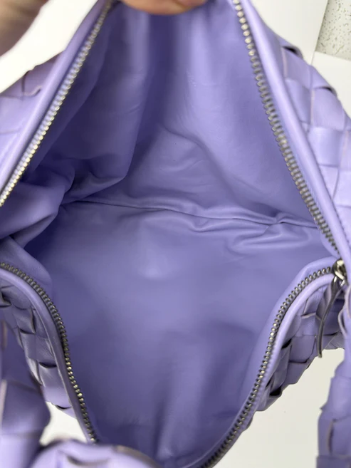 Bottega Veneta Teen Jodie Bag Purple Intrecciato Leather - Image 10