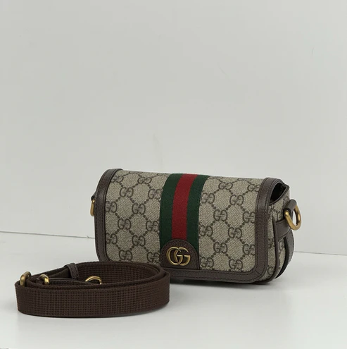 GUCCI OPHIDIA GG Monogram Supreme Mini SHOULDER BAG - Image 5