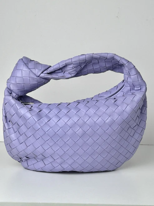 Bottega Veneta Teen Jodie Bag Purple Intrecciato Leather - Image 6