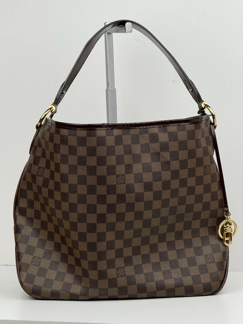 Louis Vuitton Delightful Hobo Bag MM Brown Canvas Shoulder Bag