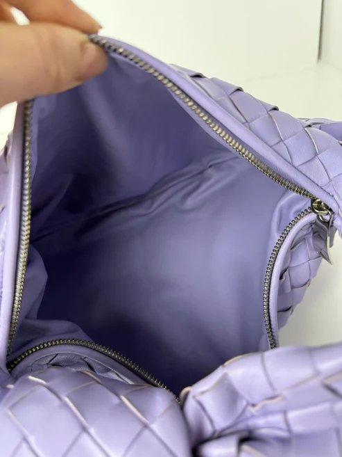 Bottega Veneta Teen Jodie Bag Purple Intrecciato Leather - Image 9