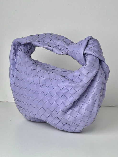 Bottega Veneta Teen Jodie Bag Purple Intrecciato Leather - Image 7