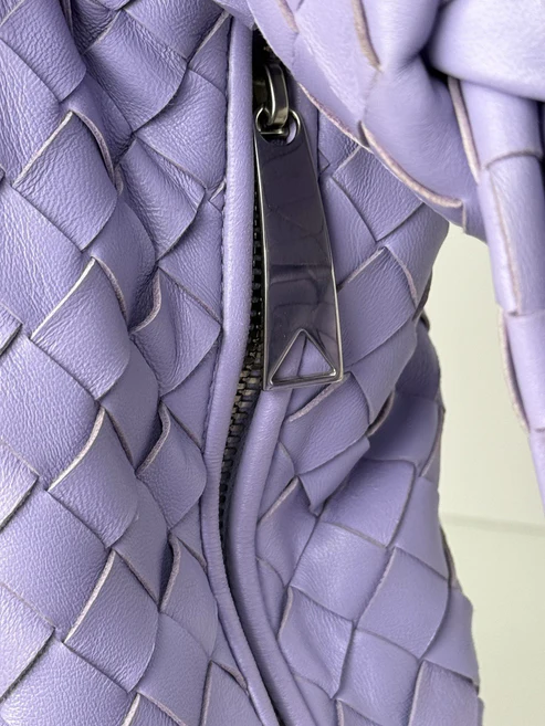 Bottega Veneta Teen Jodie Bag Purple Intrecciato Leather - Image 8