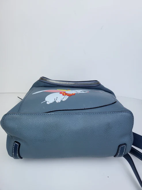 Loewe Backpack Disney Flying DUMBO Stone Blue Leather GOYA Limited Edition - Image 9