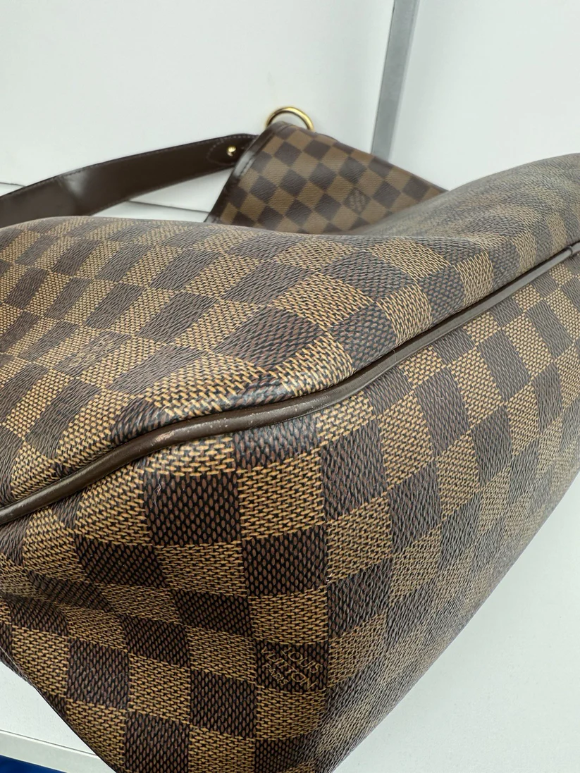 Louis Vuitton Delightful Hobo Bag MM Brown Canvas Shoulder Bag - Image 3