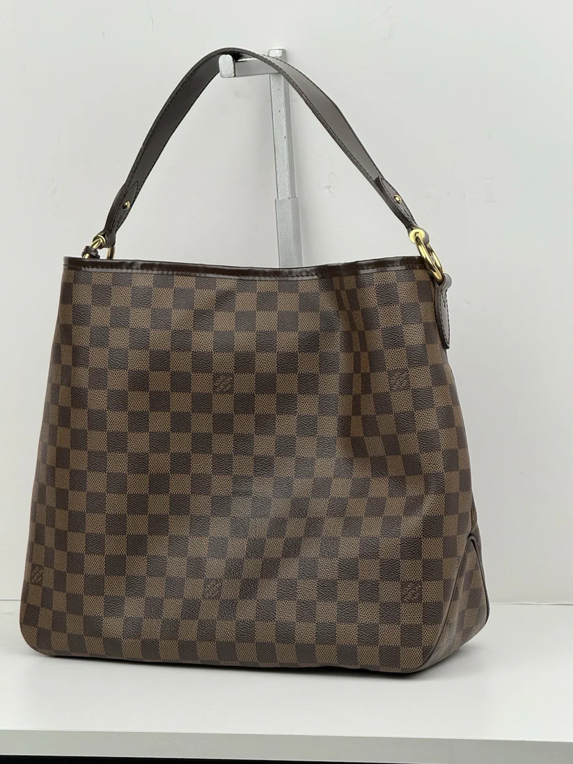Louis Vuitton Delightful Hobo Bag MM Brown Canvas Shoulder Bag - Image 2