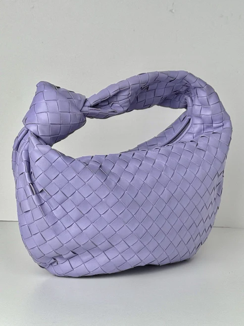 Bottega Veneta Teen Jodie Bag Purple Intrecciato Leather