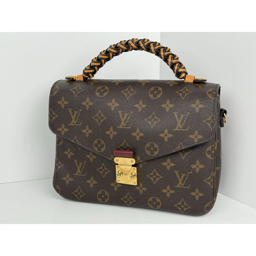 Louis Vuitton Monogram Braided Pochette Métis Coquelicot Crossbody Bag - Image 16