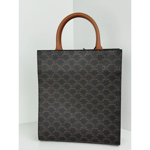 Celine Vertical Cabas Tote Triomphe Coated Canvas - Image 4