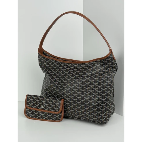 Goyard Goyardine Boheme PM Black/brown Canvas Women’s Shoulder Bag