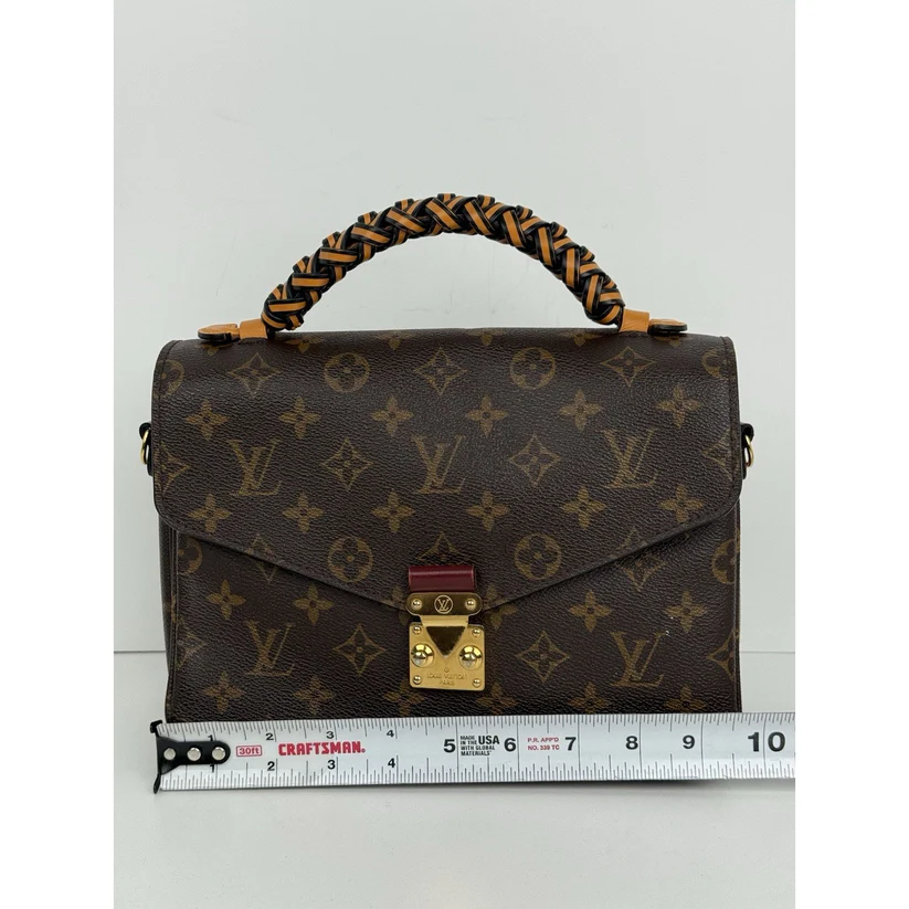 Louis Vuitton Monogram Braided Pochette Métis Coquelicot Crossbody Bag - Image 17