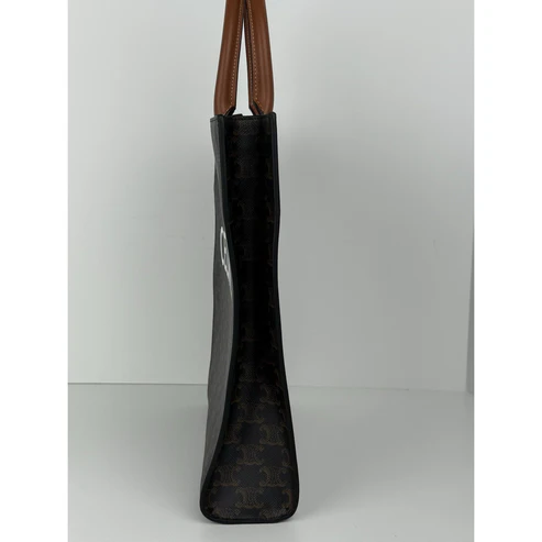 Celine Vertical Cabas Tote Triomphe Coated Canvas - Image 6