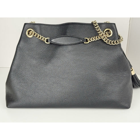 Gucci Soho Chain Strap Women's Shoulder Bag in Black Leather - Image 12