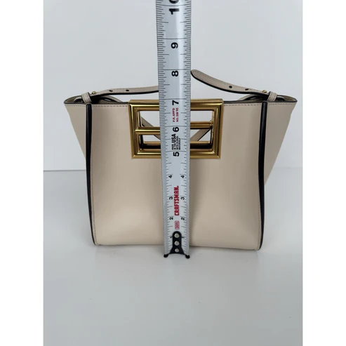 Fendi Way Small Tote Women's Crossbody Bag in Beige - Image 10