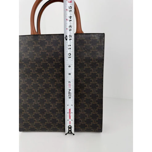 Celine Vertical Cabas Tote Triomphe Coated Canvas - Image 11