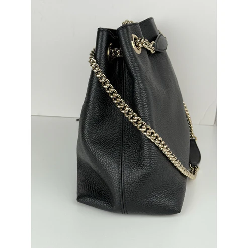 Gucci Soho Chain Strap Women's Shoulder Bag in Black Leather - Image 14