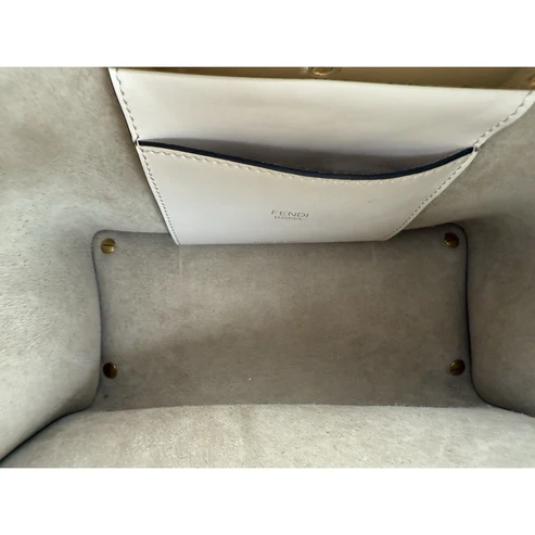 Fendi Way Small Tote Women's Crossbody Bag in Beige - Image 9