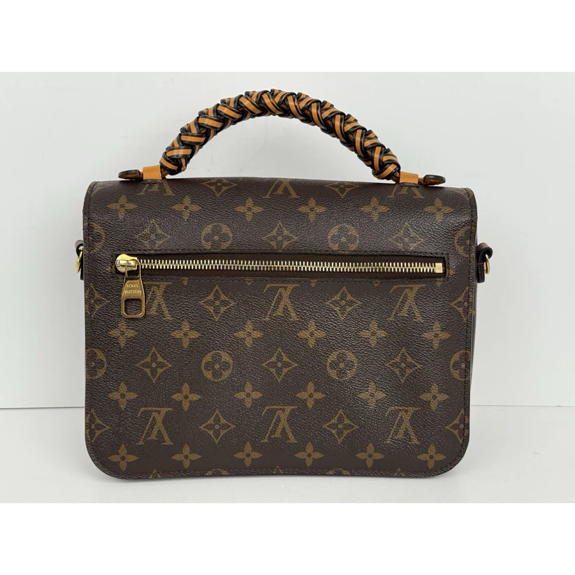 Louis Vuitton Monogram Braided Pochette Métis Coquelicot Crossbody Bag - Image 5
