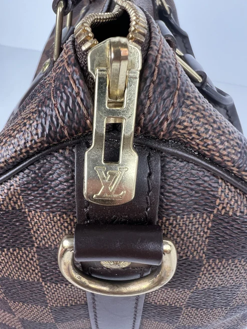 LOUIS VUITTON Speedy Bandouliere 25 Damien Ebene Canvas Shoulder Bag (2017) - Image 3