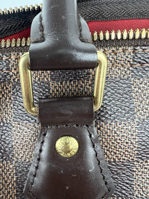 LOUIS VUITTON Speedy Bandouliere 25 Damien Ebene Canvas Shoulder Bag (2017) - Image 5