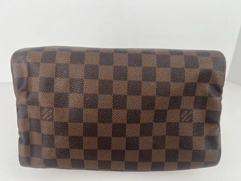 LOUIS VUITTON Speedy Bandouliere 25 Damien Ebene Canvas Shoulder Bag (2017) - Image 6