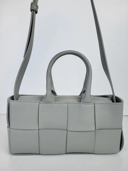Bottega Veneta East-West Arco Tote Bag in Gray