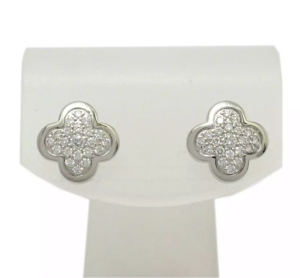 Van Cleef & Arpels Pure Diamond Alhambra Pierces Earrings